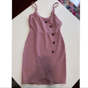 Mauve asymmetrical dress